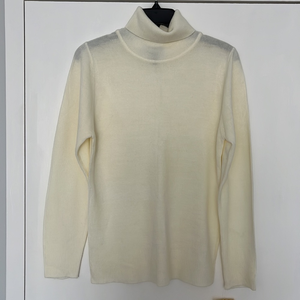 Ivory Turtle Neck Sweater